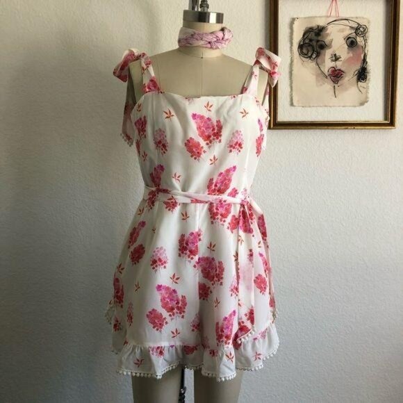 Athena Procopiou Sundown Breeze Silk Jumpsuit Romp - Picture 8 of 15